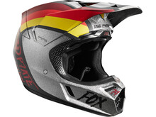 FOX RACING FOX V3 RODKA LE HELMET, LIGHT GREY