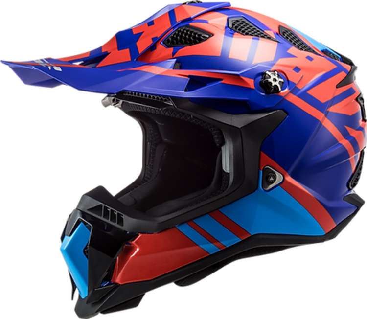 LS2 MX700 SUBVERTER EVO HELMET GAMMAX GLOSS RED BLUE