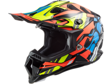 LS2 MX700 SUBVERTER EVO HELMET RASCAL GLOSS BLACK FL ORANGE