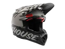 FASTHOUSE MOTO-9S FLEX HELMET FLYING COLORS HELMET MATTE GRAY/BLACK