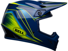 BELL MX 9 MIPS ZONE HELMET NAVY/ RETINA