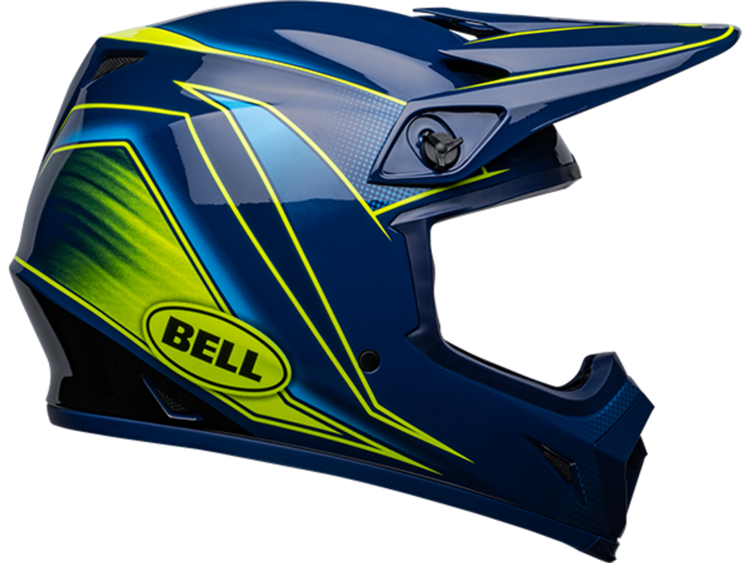 BELL MX 9 MIPS ZONE HELMET NAVY/ RETINA