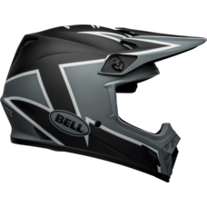 MX 9 TWITCH HELMET MATTE BLACK/GREY/WHITE