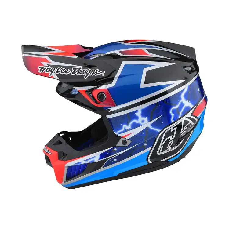 TROY LEE DESIGNS SE5 COMPOSITE HELMET LIGHTNING BLUE
