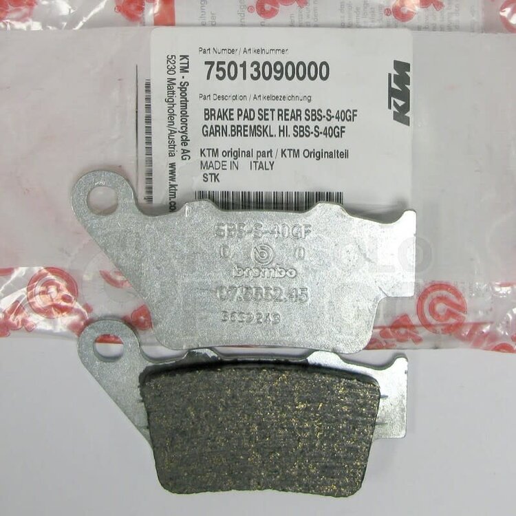 KTM / GASGAS / HUSQVARNA 75013090000 BREMBO BRAKE PADS REAR SBS-S-40GF KTM 690