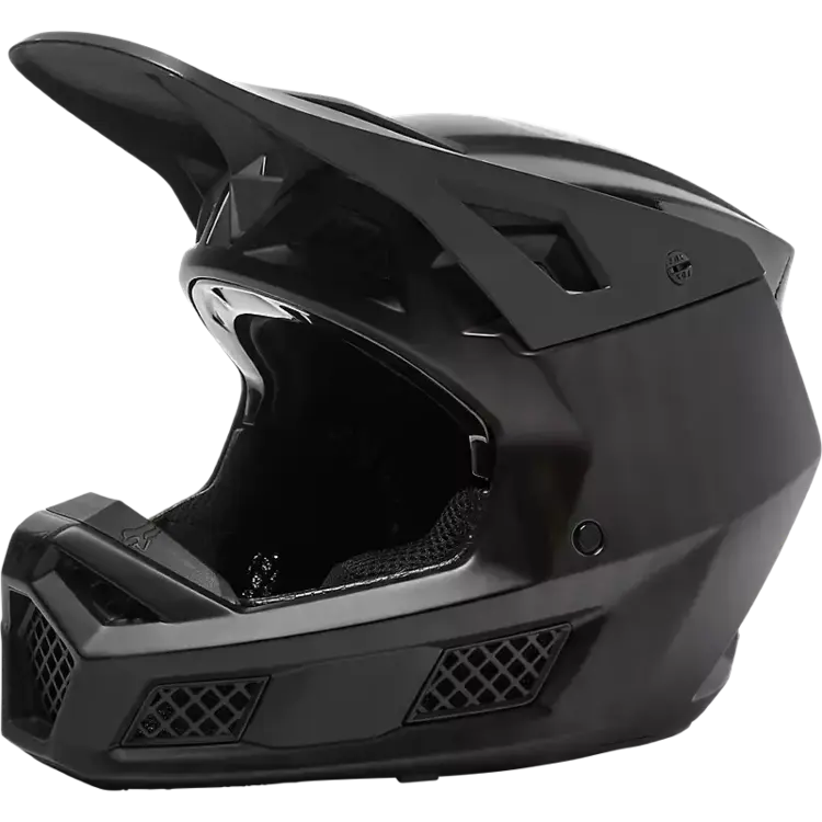 FOX RACING FOX V3 MATTE CARBON HELMET, MATTE BLACK