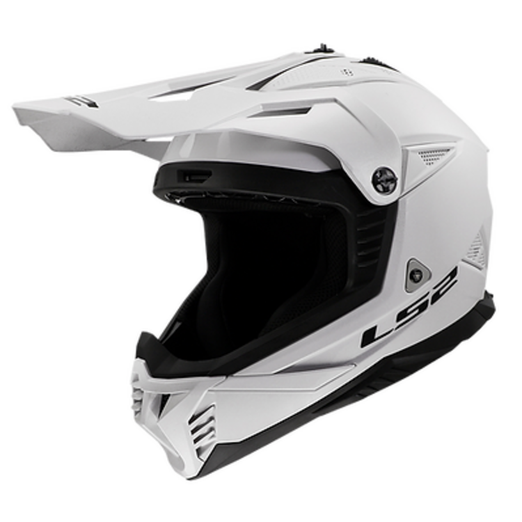 LS2 LS2 MX708 GATE II SOLID GLOSS WHITE