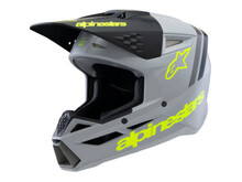 ALPINESTARS Alpinestars Youth SM3 Helmet - Radium - Matte Gray/Black/Yellow Fluo