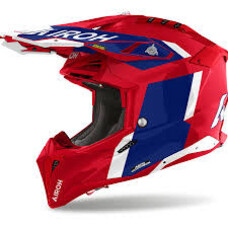 AIROH AIROH AVIATOR 3 GLORY HELMET BLUE/RED GLOSS