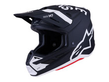 ALPINESTARS S-M7 HELMET DASHER  BLACK/WHITE MATTE