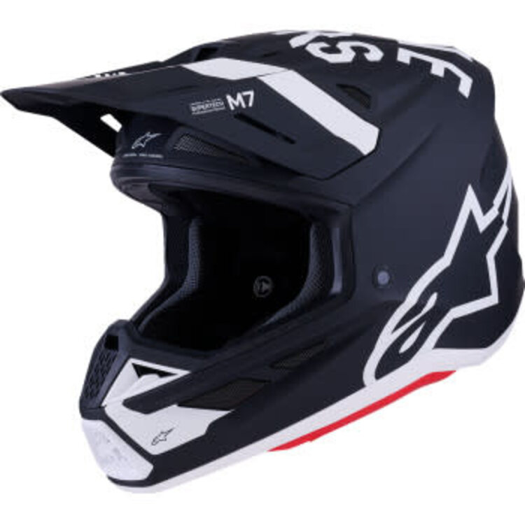 ALPINESTARS S-M7 HELMET DASHER  BLACK/WHITE MATTE