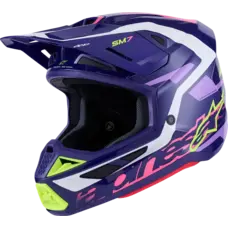 ALPINESTARS S-M7 Helmet - Deed - Gloss Purple/Pink