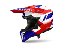 AIROH WRAAAP HELMET VISION BLUE / RED GLOSS MED.