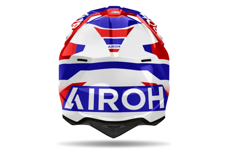 AIROH WRAAAP HELMET VISION BLUE / RED GLOSS MED.