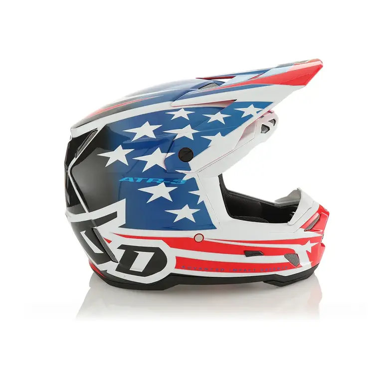 6D HELMETS ATR-3 YOUTH HELMET PATRIOT RED WHITE BLUE
