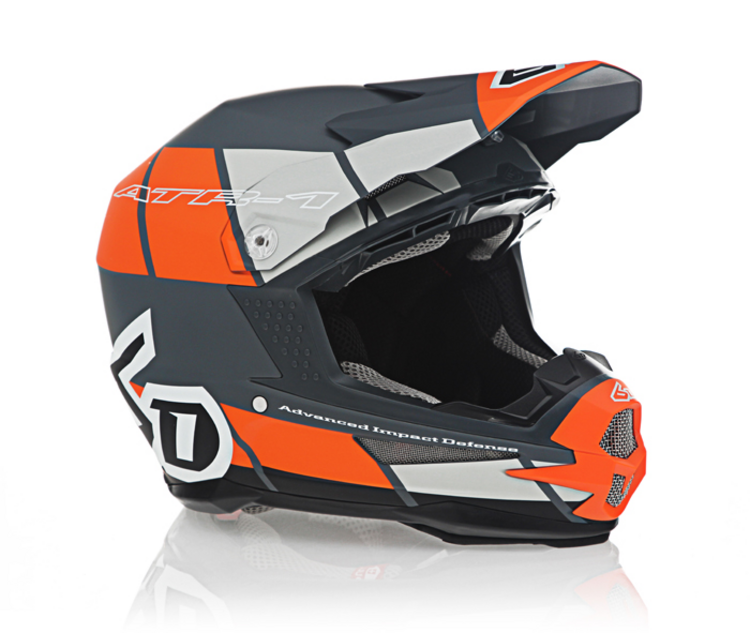 6D HELMETS ATR-1 Helmet Shear Orange/Grey/Black Matte (LG)
