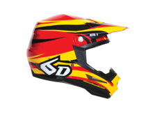 6D HELMETS ATR-1 Helmet Flo Red/Yellow/Black (SM)