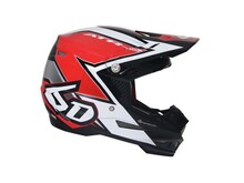 6D HELMETS ATR-2 Helmet Strike Red/White Gloss (XL)