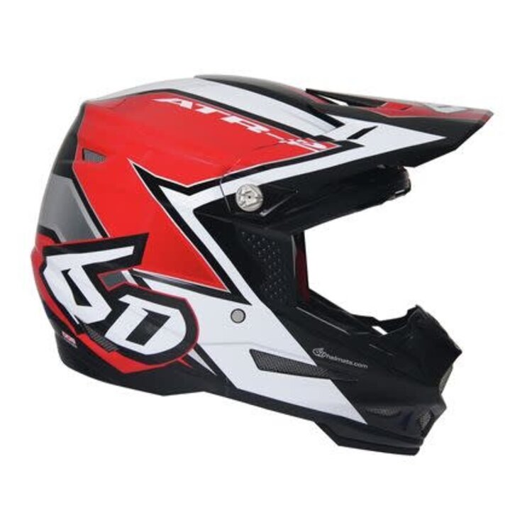 6D HELMETS ATR-2 Helmet Strike Red/White Gloss (XL)