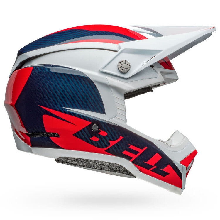 BELL MOTO-10 HELMET RENEGADE MATTE/GLOSS BLUE/RED