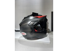 BELL MOTO-10 HELMET SATIN/GLOSS, RED/BLACK