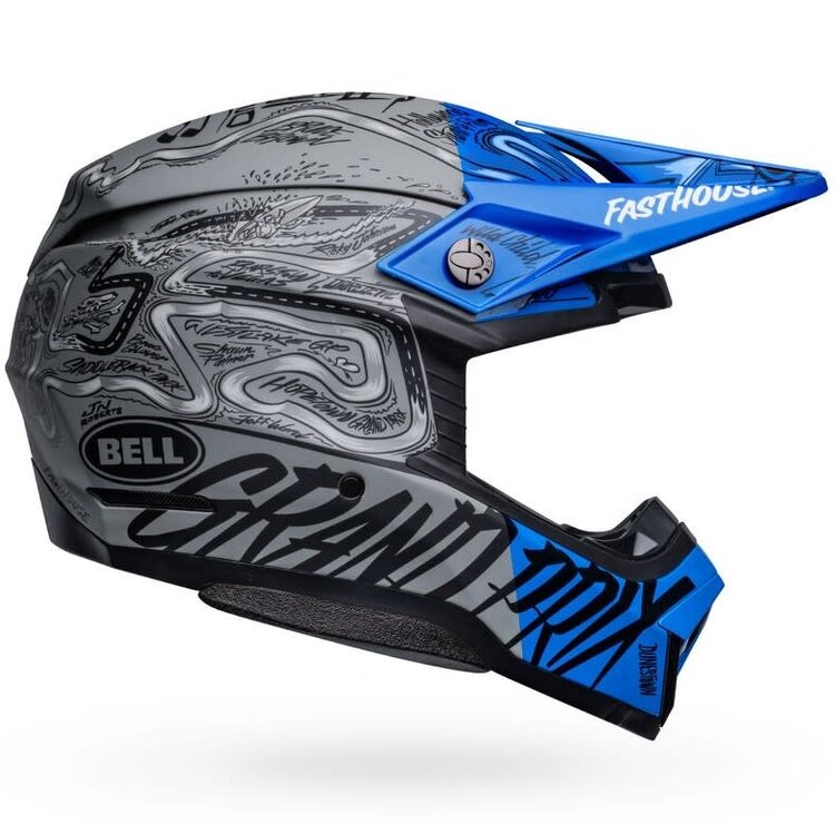 BELL MOTO-10 FH DITD 23 MATTE/GLOSS BLUE/GRAY