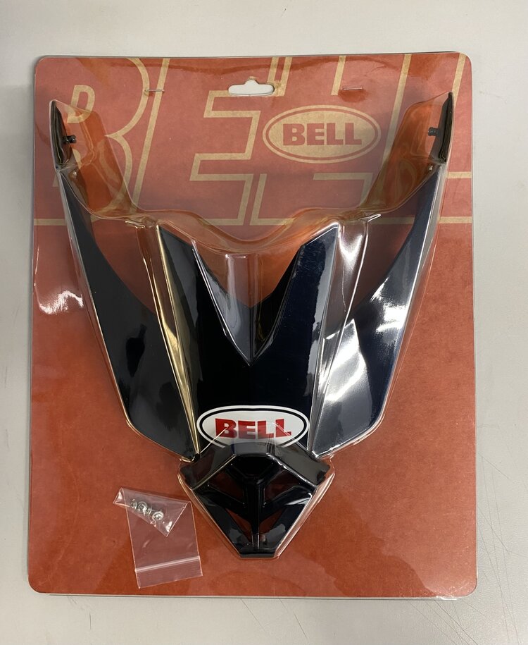 BELL MOTO-10 VISOR & MOUTH PIECE KIT GLOSS BLACK
