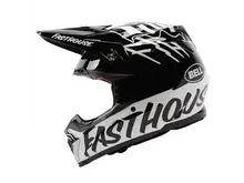 BELL MOTO 9S FLEX FLYING COLORS HELMET WHITE/BLACK