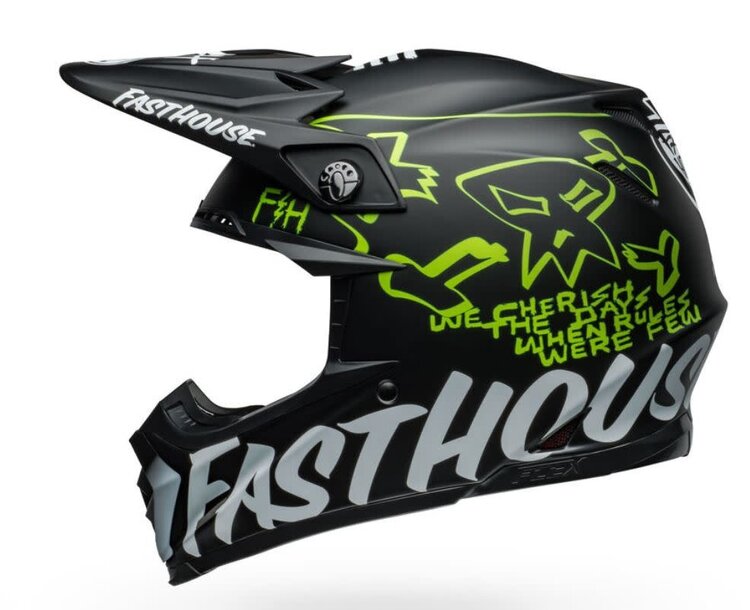 BELL MOTO-9S FLEX HELMET FH MC CORE MATTE BLACK/YELLOW