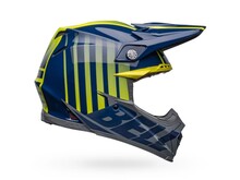 BELL MOTO-9S FLEX HELMET SPRINT DARK BLUE /HI-VIZ YELLOW