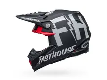 BELL MOTO-9S FLEX HELMET FH TRIBE MATTE/GLOSS BLACK/WHITE