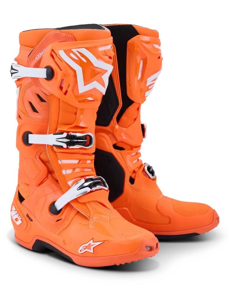 ALPINESTARS ALPINESTARS TECH 10 SUPERVENTED BOOTS ORANGE FLUO/BLACK/WHITE