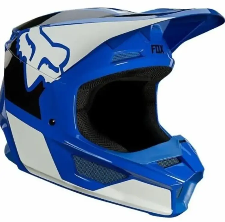 FOX RACING V1 YOUTH REVN HELMET BLUE YS
