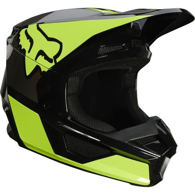 FOX RACING V1 YOUTH REVN HELMET FLO YELLOW YM