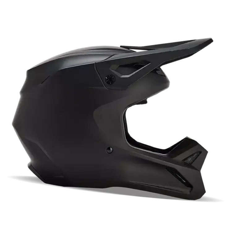 FOX RACING V1 YOUTH HELMET MATTE BLACK YS