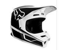 FOX RACING V1 YOUTH HELMET PRZM BLACK/WHITE YS