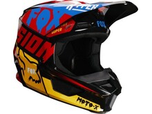 FOX RACING V1 YOUTH CZAR BLACK/YELLOW YM