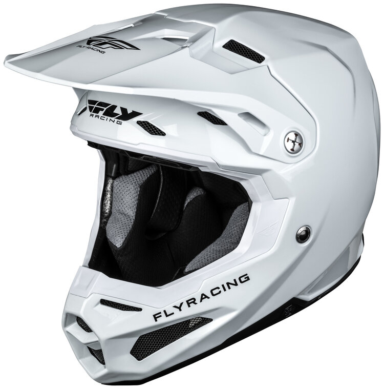 FLY RACING F7 HELMET SOLID WHITE