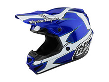 TROY LEE DESIGNS SE4 YOUTH POLYACRYLITE HELMET MATRIX BLUE YM
