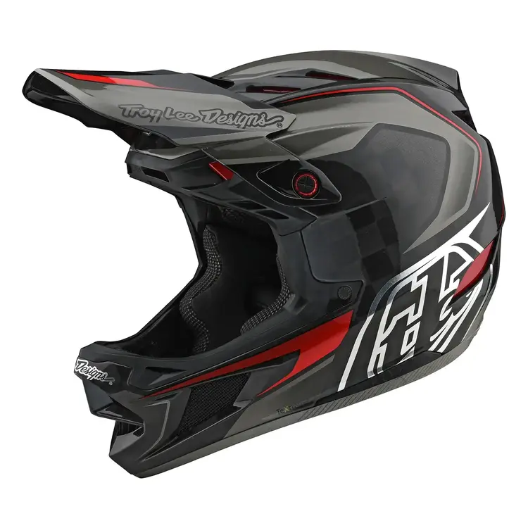 TROY LEE DESIGNS D4 CARBON HELMET EXILE GRAY