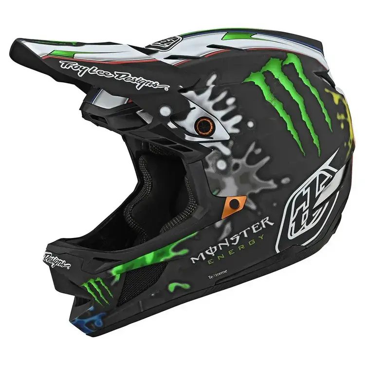 TROY LEE DESIGNS D4 Carbon Helmet Monster Zink Black