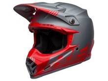 BELL Moto-9 Flex Louver Matte Gray/Red