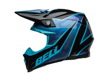 BELL MOTO 9S FLEX SPRITE GLOSS BLACK/BLUE LG