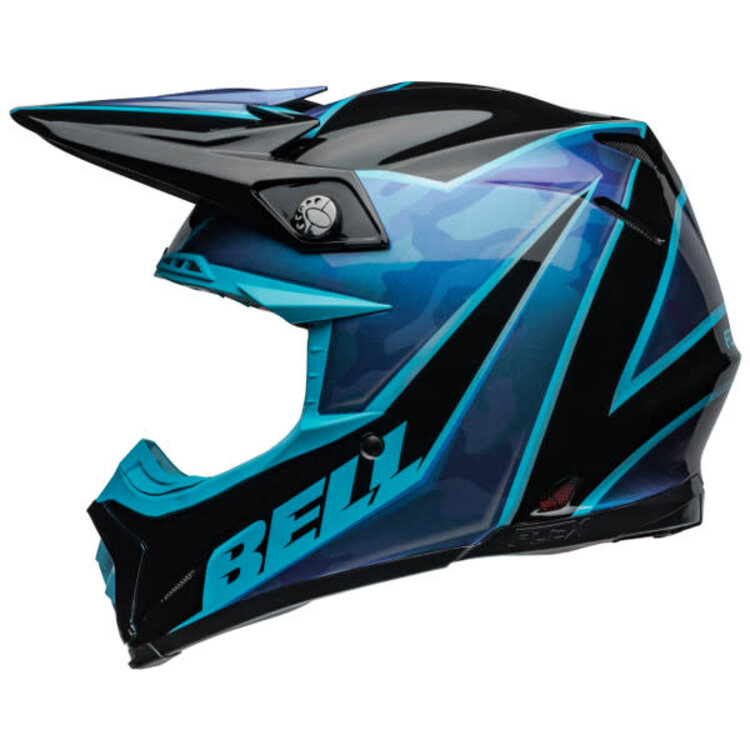BELL MOTO 9S FLEX SPRITE GLOSS BLACK/BLUE LG