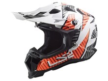 LS2 SUBVERTER EVO ASTRO FULL FACE MX HELMET, GLOSS WHITE/ORANGE LG