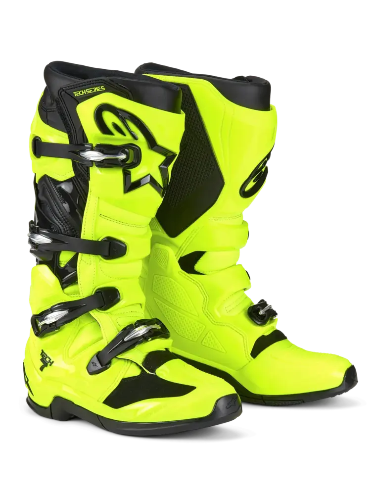 ALPINESTARS TECH 7 MX BOOTS YELLOW FLUO BLACK