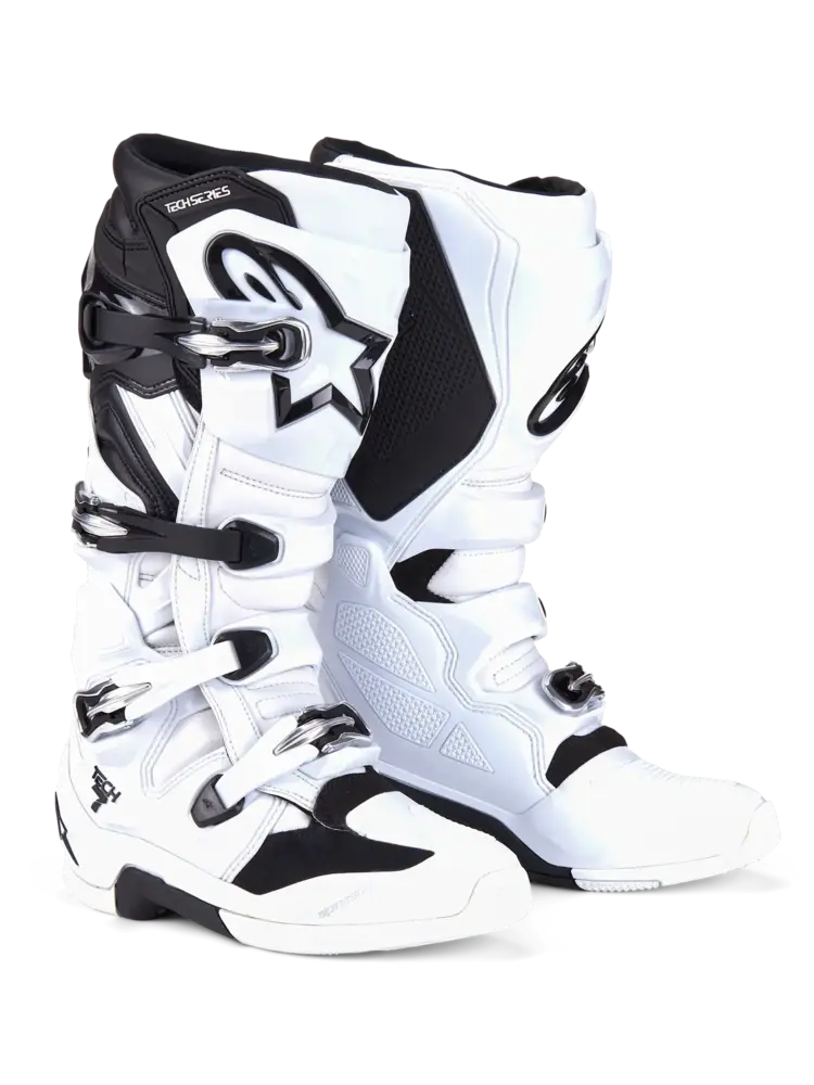 ALPINESTARS TECH 7 MX BOOTS WHITE/BLACK