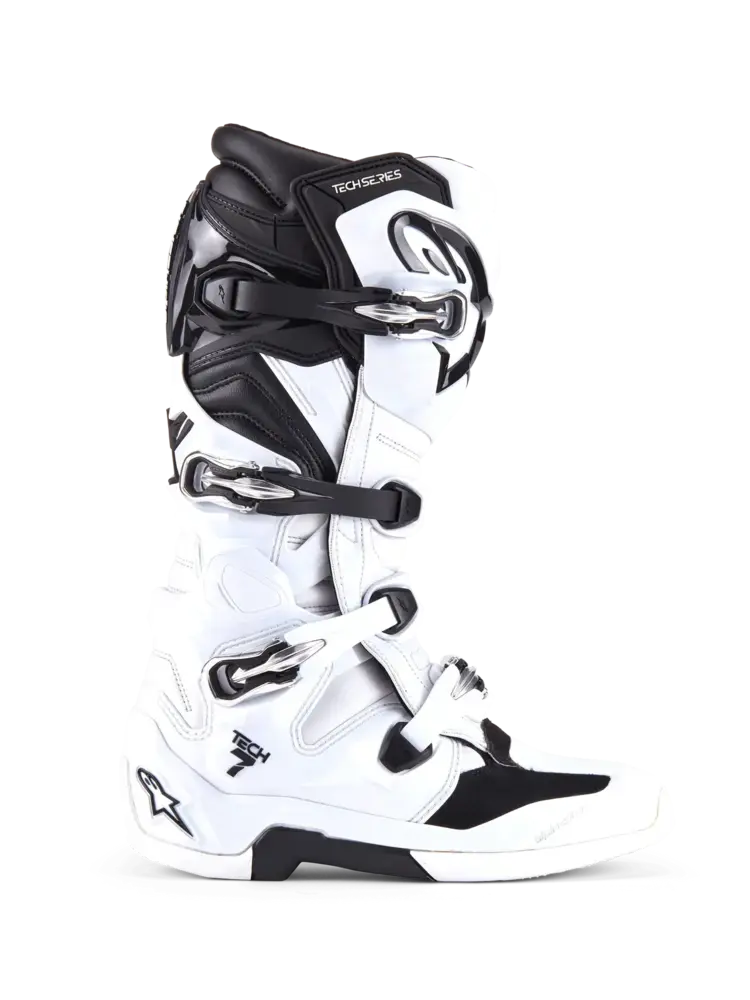 ALPINESTARS TECH 7 MX BOOTS WHITE/BLACK