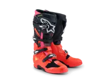 ALPINESTARS TECH 7 MX BOOTS BLACK/RED FLUO/PINK FLUO