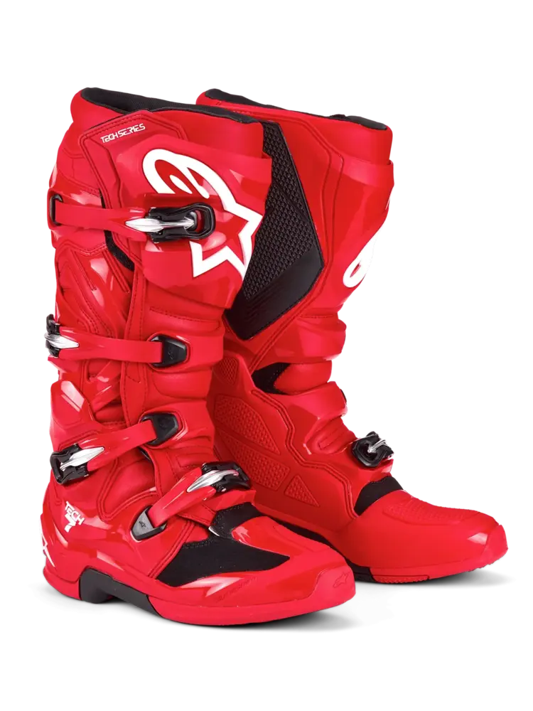 ALPINESTARS TECH 7 MX BOOTS BRIGHT RED